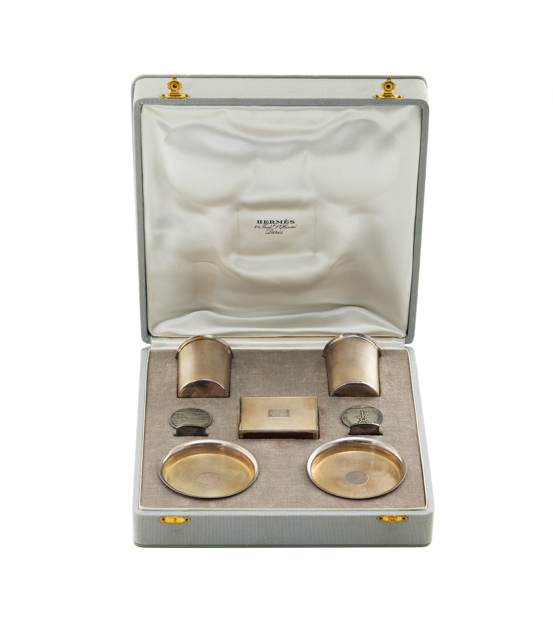 Vintage Hermès Paris 7-piece smoking set