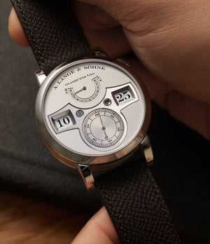 selling A. Lange & Söhne Zeitwerk 140.025 Platinum preowned watch at A Collected Man London