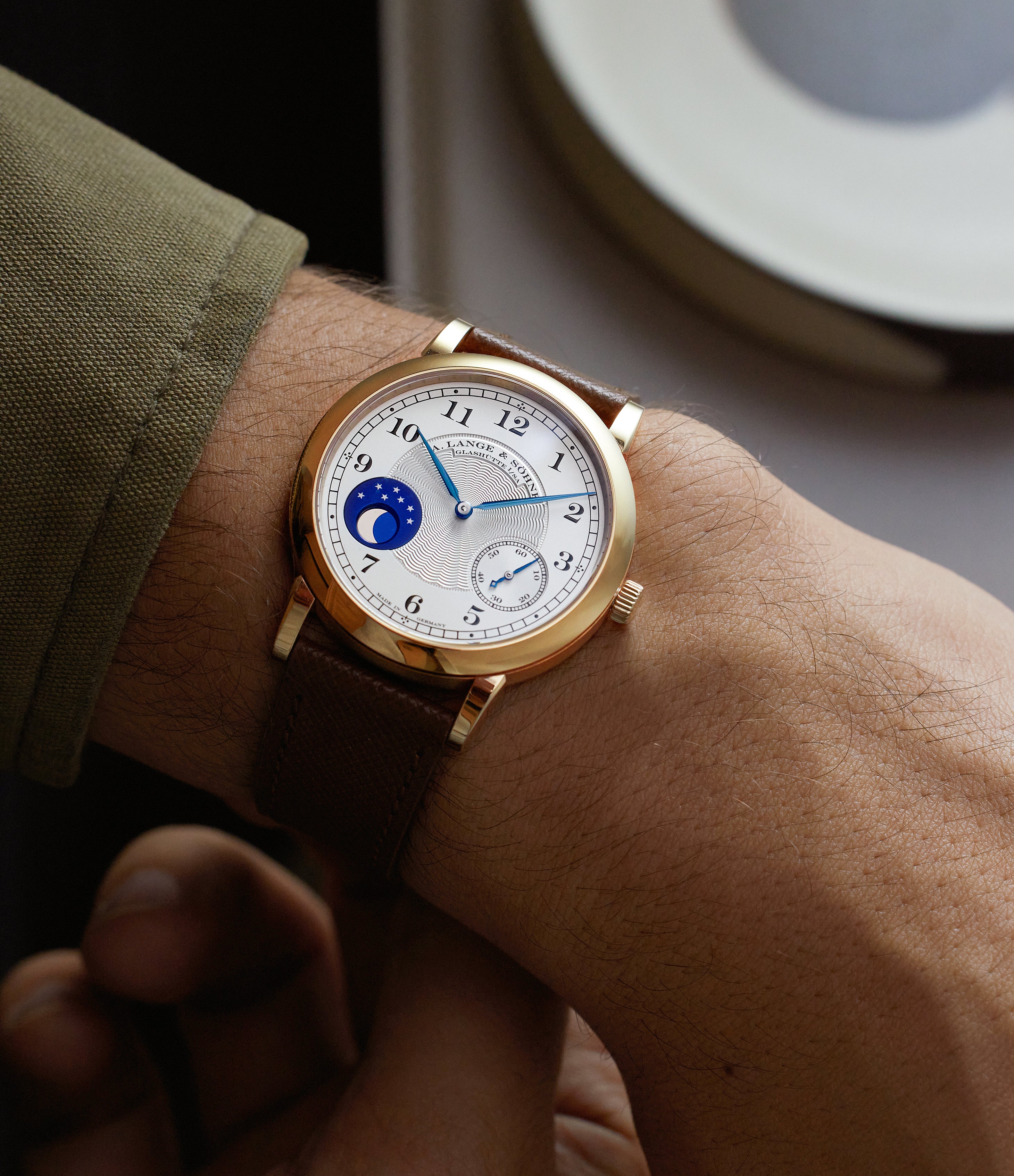 Buy A. Lange Sohne 1815 Homage to F.A. Lange Moonphase Gold 212.050 A COLLECTED MAN