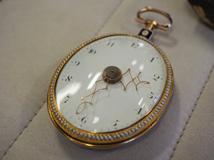 The original pocketwatch by Vardon & Stedman that inspired the Ovale Pantographe, courtesy of Hodinkee.