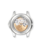 caseback Patek Philippe Aquanaut Travel Time 5164A-001 Stainless Steel preowned watch at A Collected Man London
