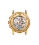 caseback Patek Philippe Saatchi Edition Chronograph 5070J-012 Yellow Gold preowned watch at A Collected Man London