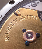 independent watchmaker Roger W. Smith Series 2 stainless steel unique piece rare watch British independent watchmaker for sale at A Collected Man London