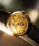 caseback Roger W. Smith Series 4  Yellow Gold preowned watch at A Collected Man London