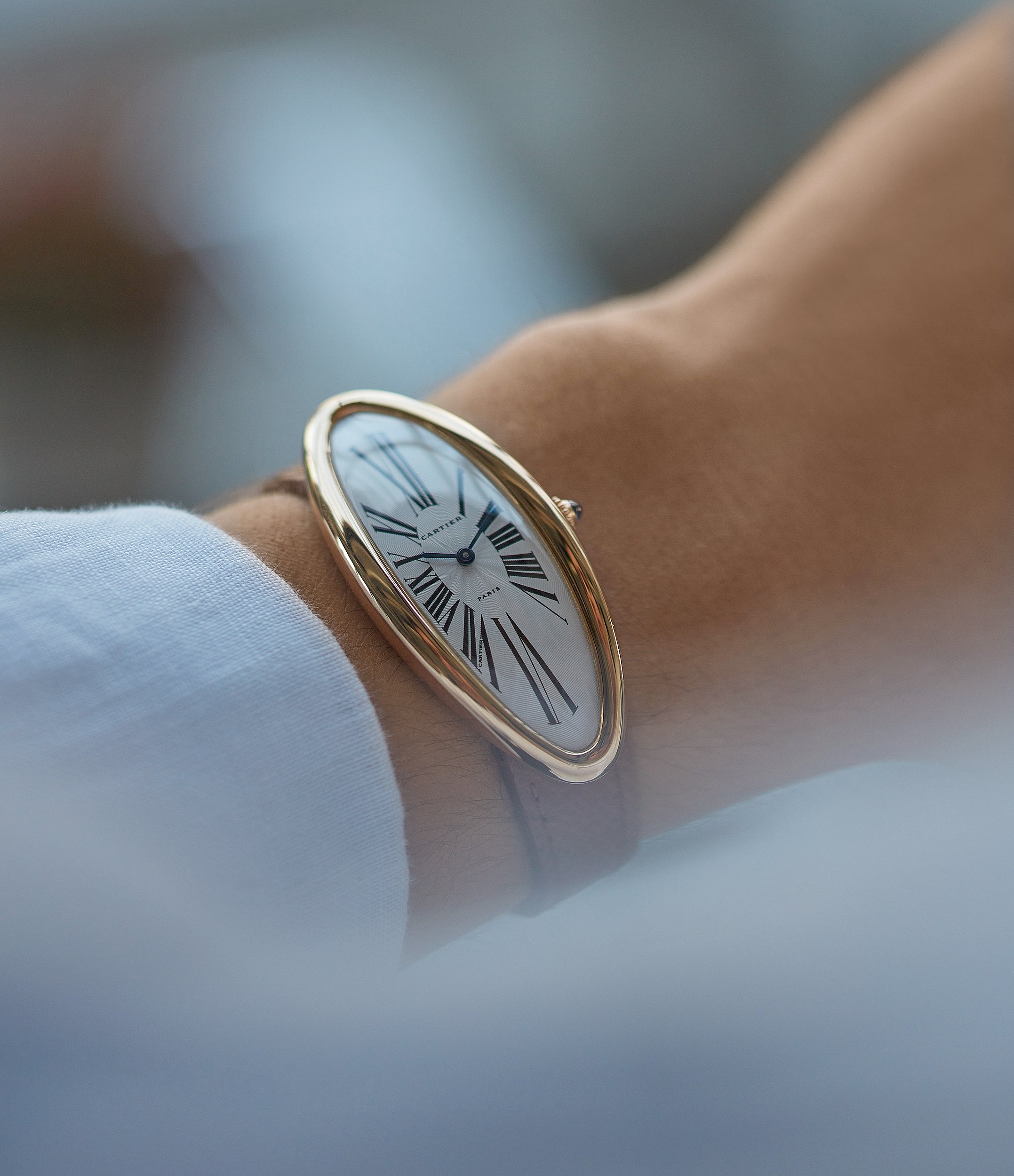 Cartier Baignoire Allongee pink gold watch Buy vintage Cartier watch A COLLECTED MAN