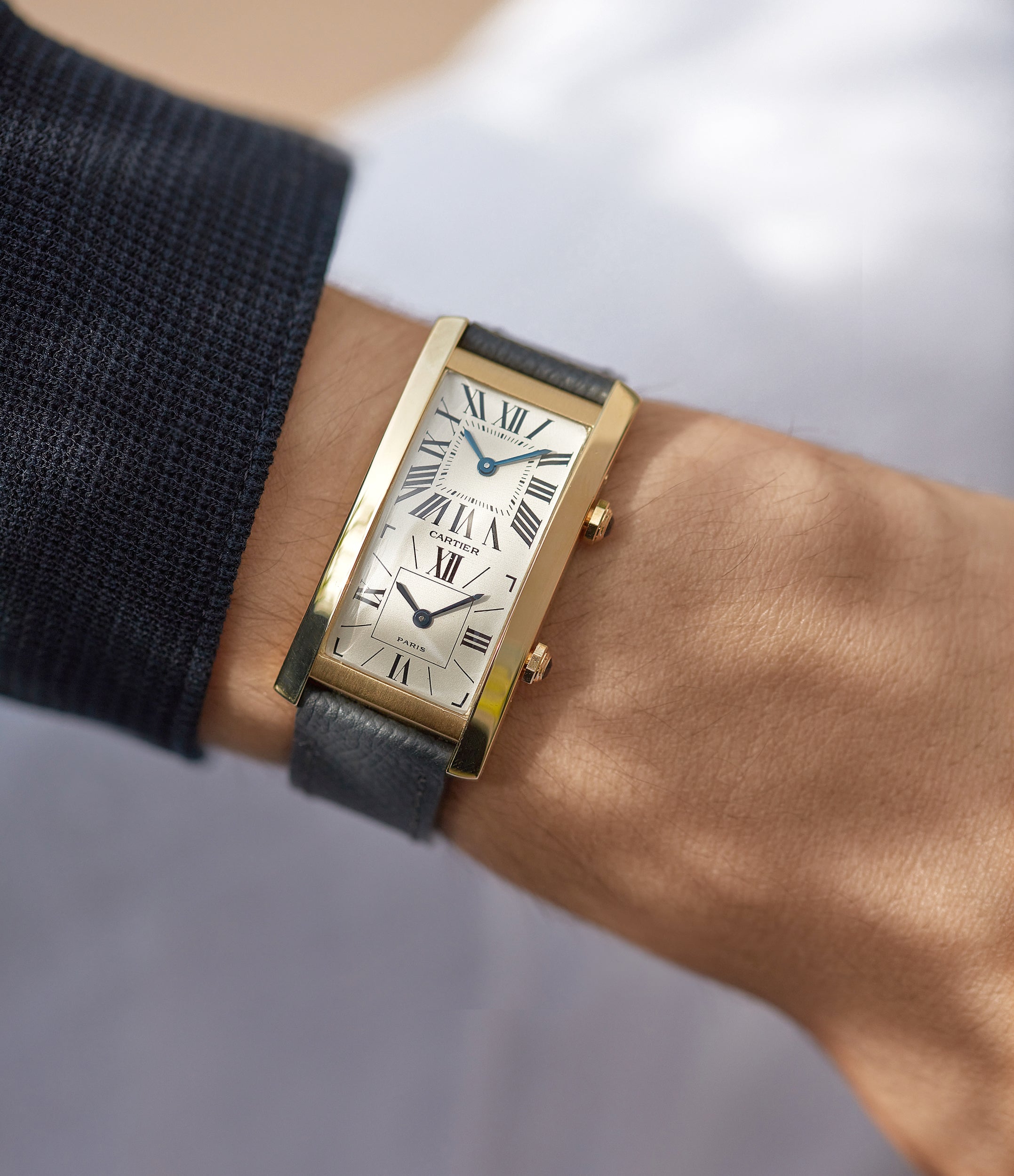 Cartier dual time watch store