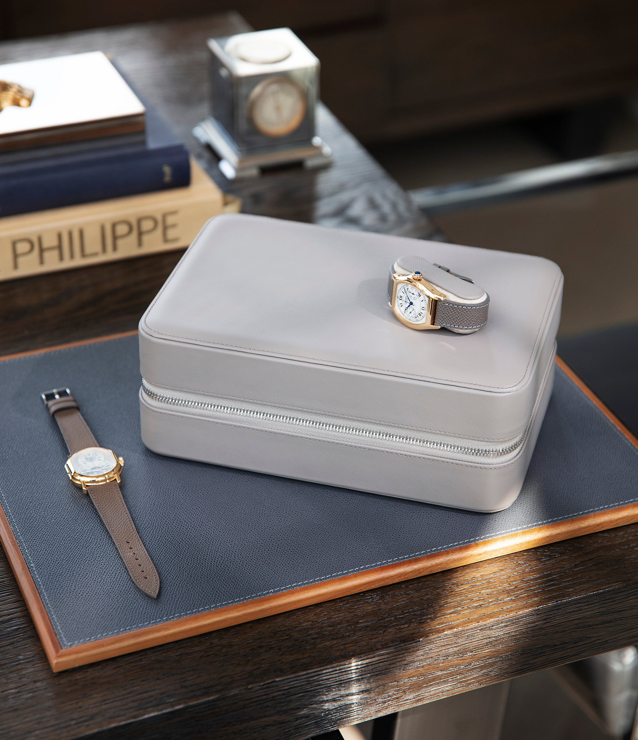 eight watch box saffiano
