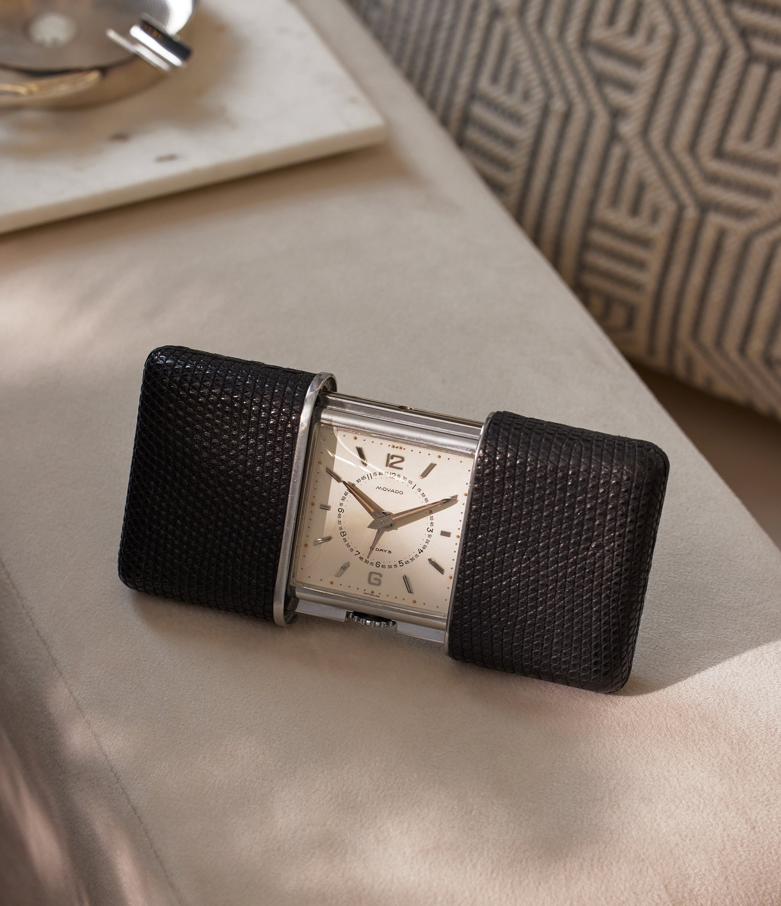 Movado Ermeto Pullman Alarm Travel Clock Buy Rare Movado Ermeto A COLLECTED MAN