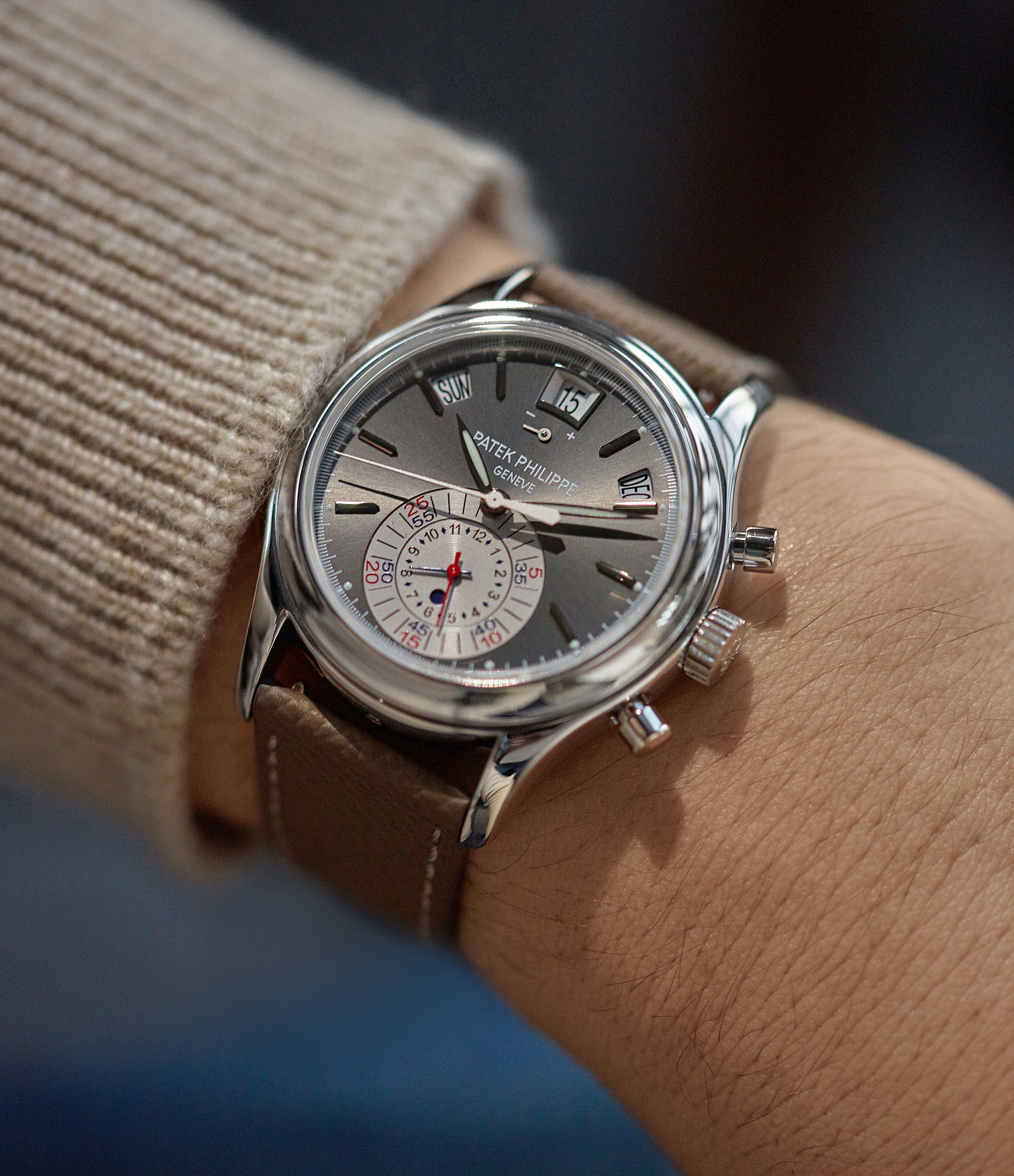 Patek Philippe 5960P platinum watch Buy pre owned 5960 watch A COLLECTED MAN