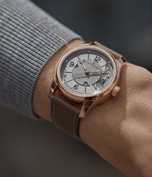 official retailer seller of Petermann Bédat 1967 Deadbeat Seconds rose gold time-only watch independent watchmakers order official retailer A Collected Man London