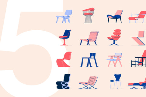 Five iconic chairs and the people who sit in them