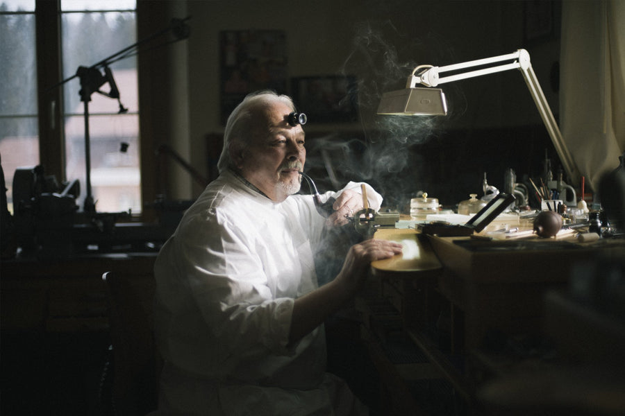 Philippe Dufour independent watchmaker Simplicity and Duality watches From the Bench full interview at A Collected Man London home of independent watchmakers