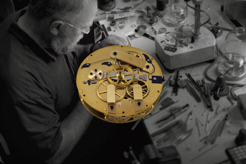 Three watchmakers’ unfinished watches
