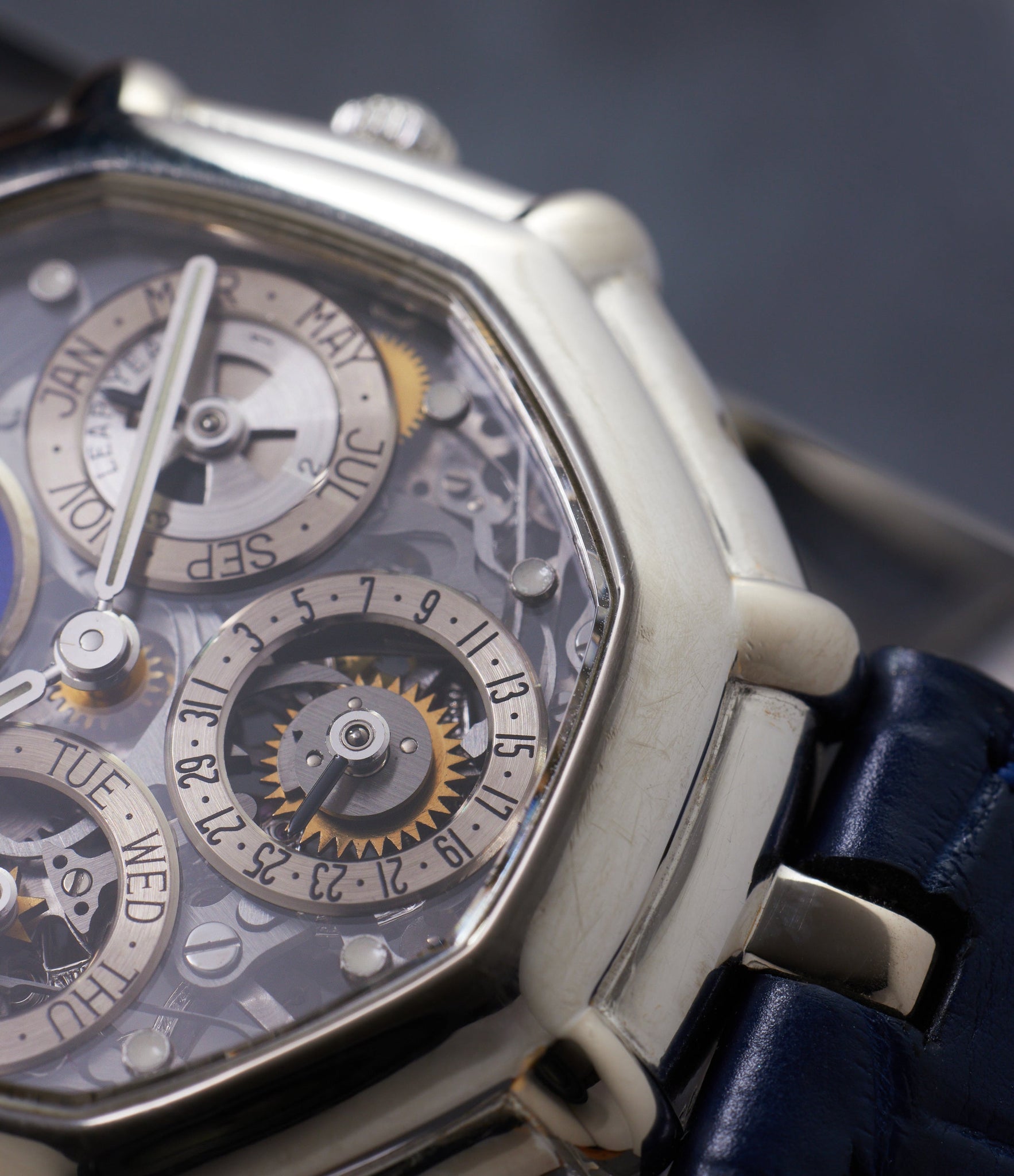 Platinum Gerald Genta Perpetual Calendar   preowned watch at A Collected Man London