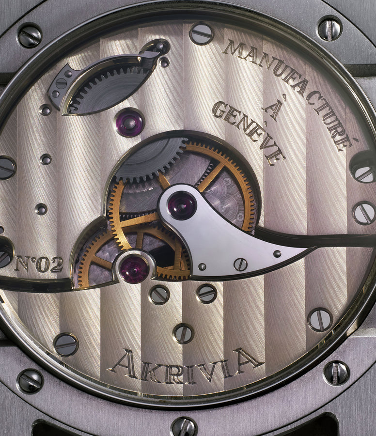 AKRIVIA Collectors Guide | AK-02 Calibre | Rexhep Rexhepi | Independent Watchmaking | Time-Only | Caseback