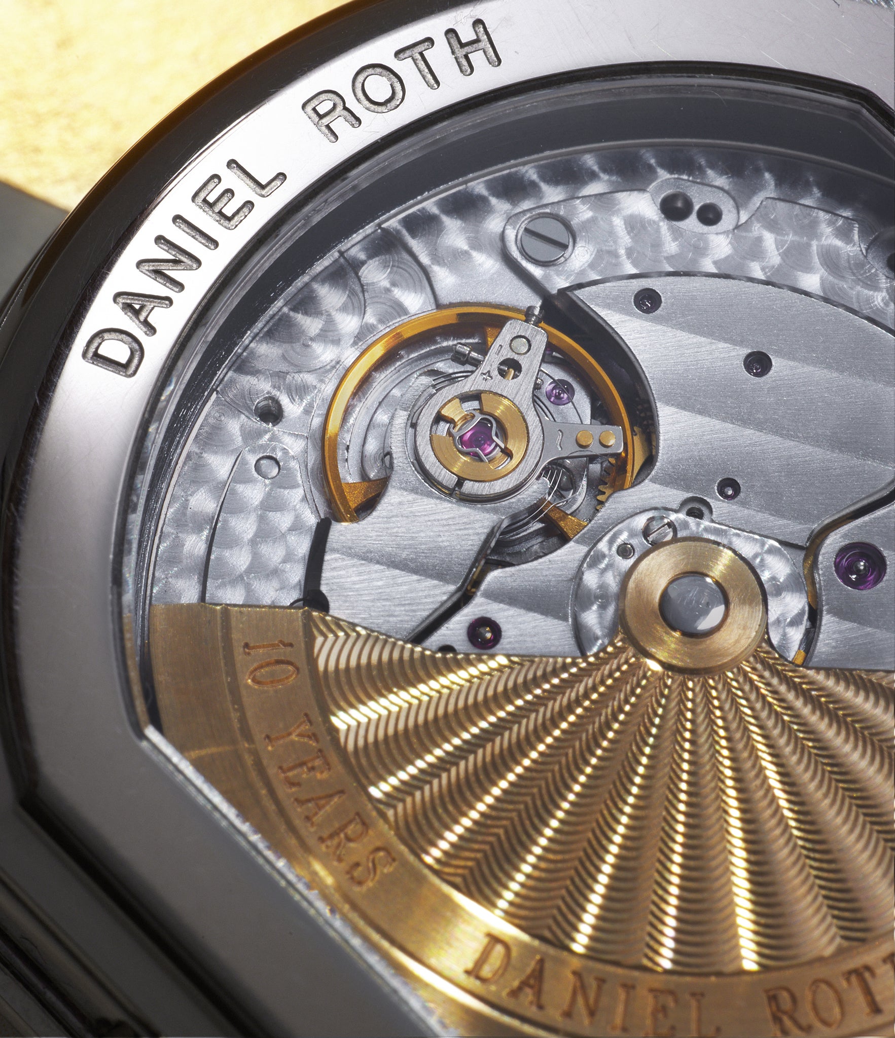 caseback Daniel Roth 10th Anniversary Papillon  White Gold preowned watch at A Collected Man London