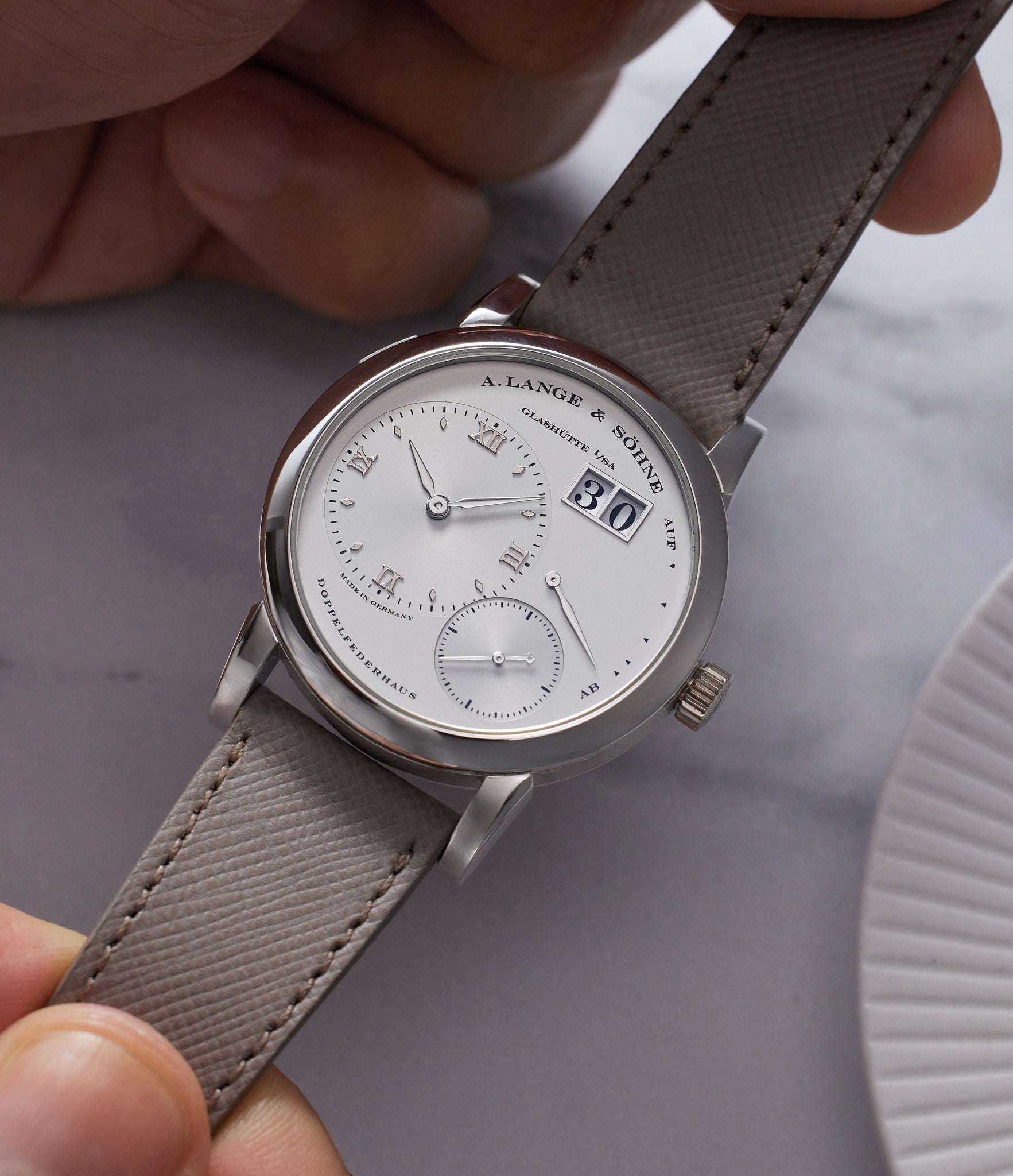 A. Lange & Söhne Lange 1 101.025 Platinum preowned watch at A Collected Man London