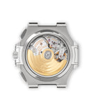 caseback Patek Philippe Chronograph Nautilus 5980A/1A-001 Stainless Steel preowned watch at A Collected Man London