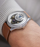 on-wrist buy Jean Daniel Nicolas Two-Minute Tourbillon R PL Platinum preowned watch at A Collected Man London