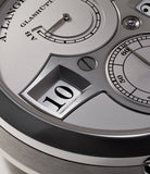 for sale A. Lange & Söhne Zeitwerk 140.025 Platinum preowned watch at A Collected Man London