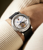 on the wrist Parmigiani Fleurier Toric Tourbillon  Platinum preowned watch at A Collected Man London