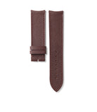 Buy saffiano quality watch strap in dark maroon burgundy from A Collected Man London, in short or regular lengths. We are proud to offer these hand-crafted watch straps, thoughtfully made in Europe, to suit your watch. Available to order online for worldwide delivery.