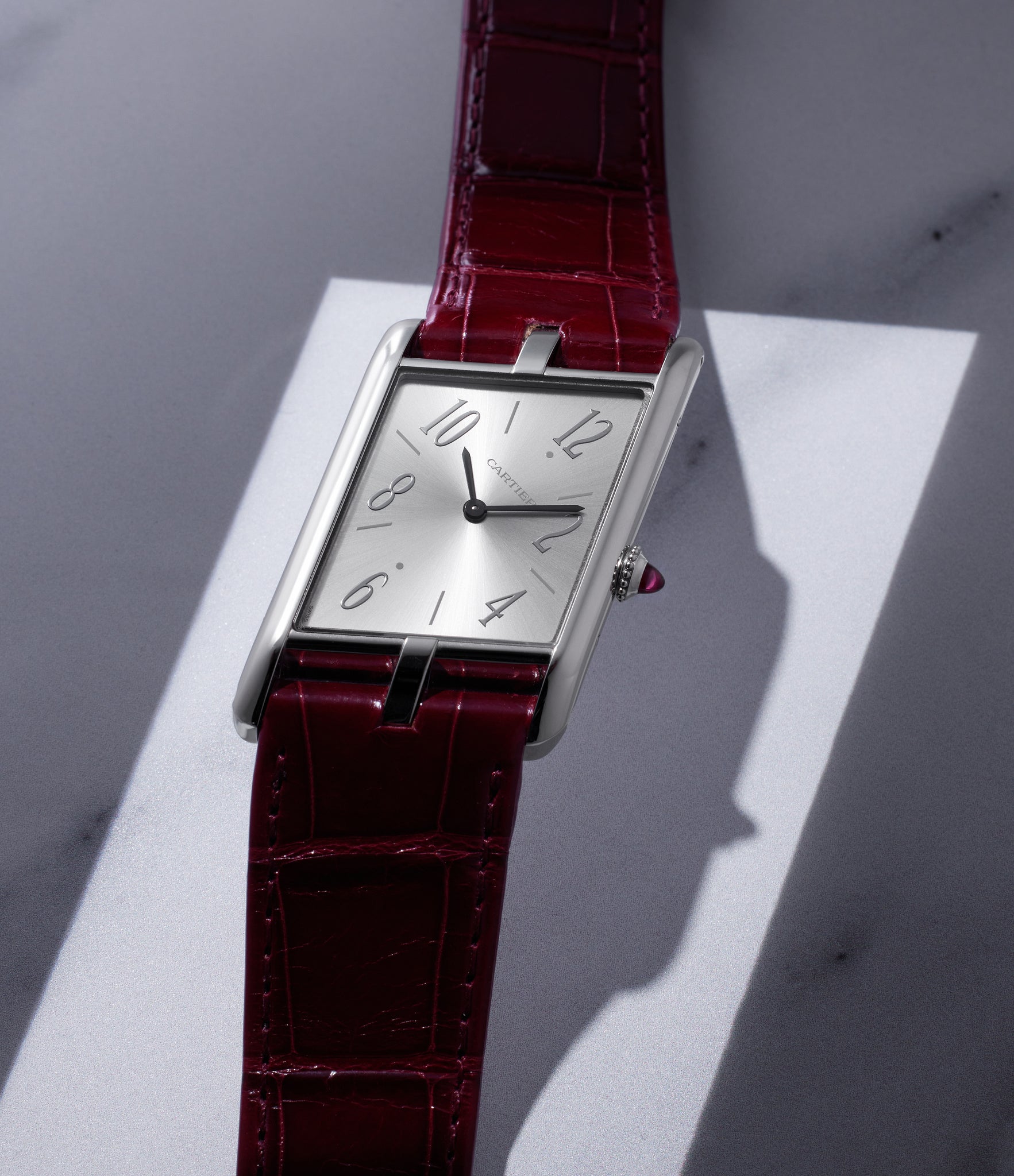 collect Cartier Asymétrique WGTA0042 Platinum preowned watch at A Collected Man London