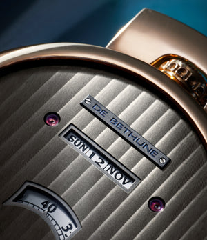 collect De Bethune DBDRS5  Rose Gold preowned watch at A Collected Man London