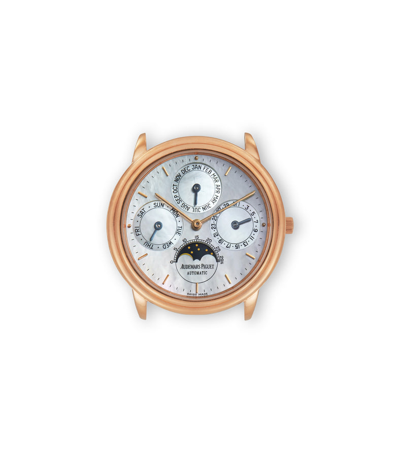 buy Audemars Piguet Quantième Perpétuel OR2566/002 Rose Gold preowned watch at A Collected Man London