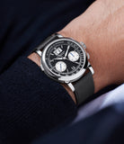 on the wrist A. Lange & Söhne Datograph 403.035F Platinum preowned watch at A Collected Man London