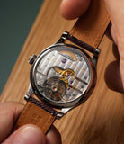 caseback Laurent Ferrier Galet Classic Tourbillon Double Spiral   White Gold preowned watch at A Collected Man London