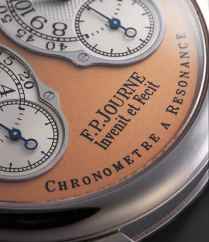 Chronomètre à Résonance  F. P. Journe Platinum preowned watch at A Collected Man London