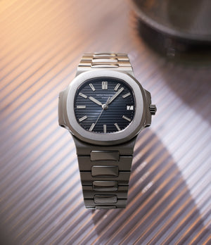 selling Patek Philippe Nautilus 5800/1A-001 Stainless Steel preowned watch at A Collected Man London
