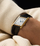 on the wrist Cartier Asymétrique 2488 Yellow Gold preowned watch at A Collected Man London