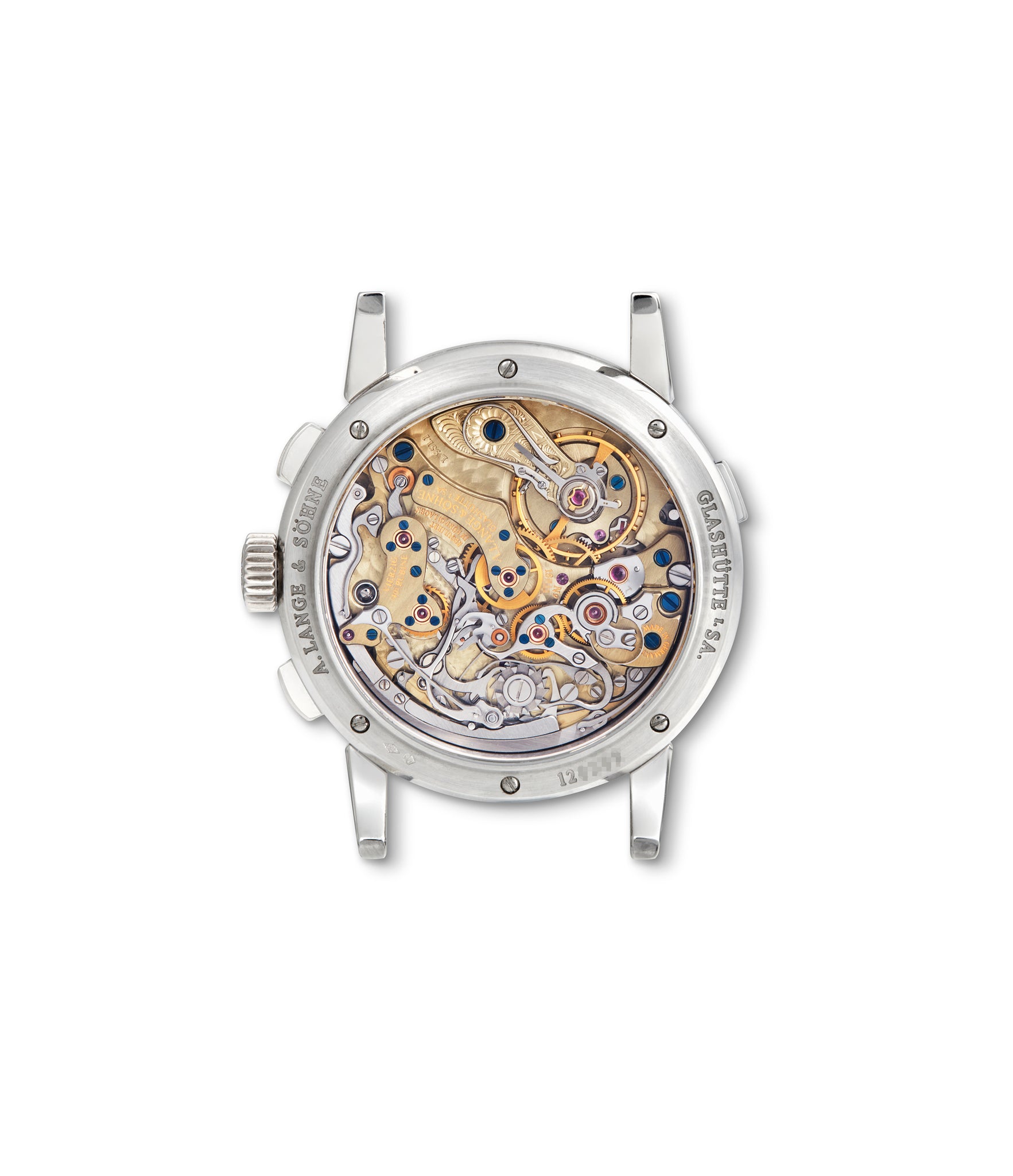 caseback A. Lange & Söhne Datograph 403.035 Platinum preowned watch at A Collected Man London