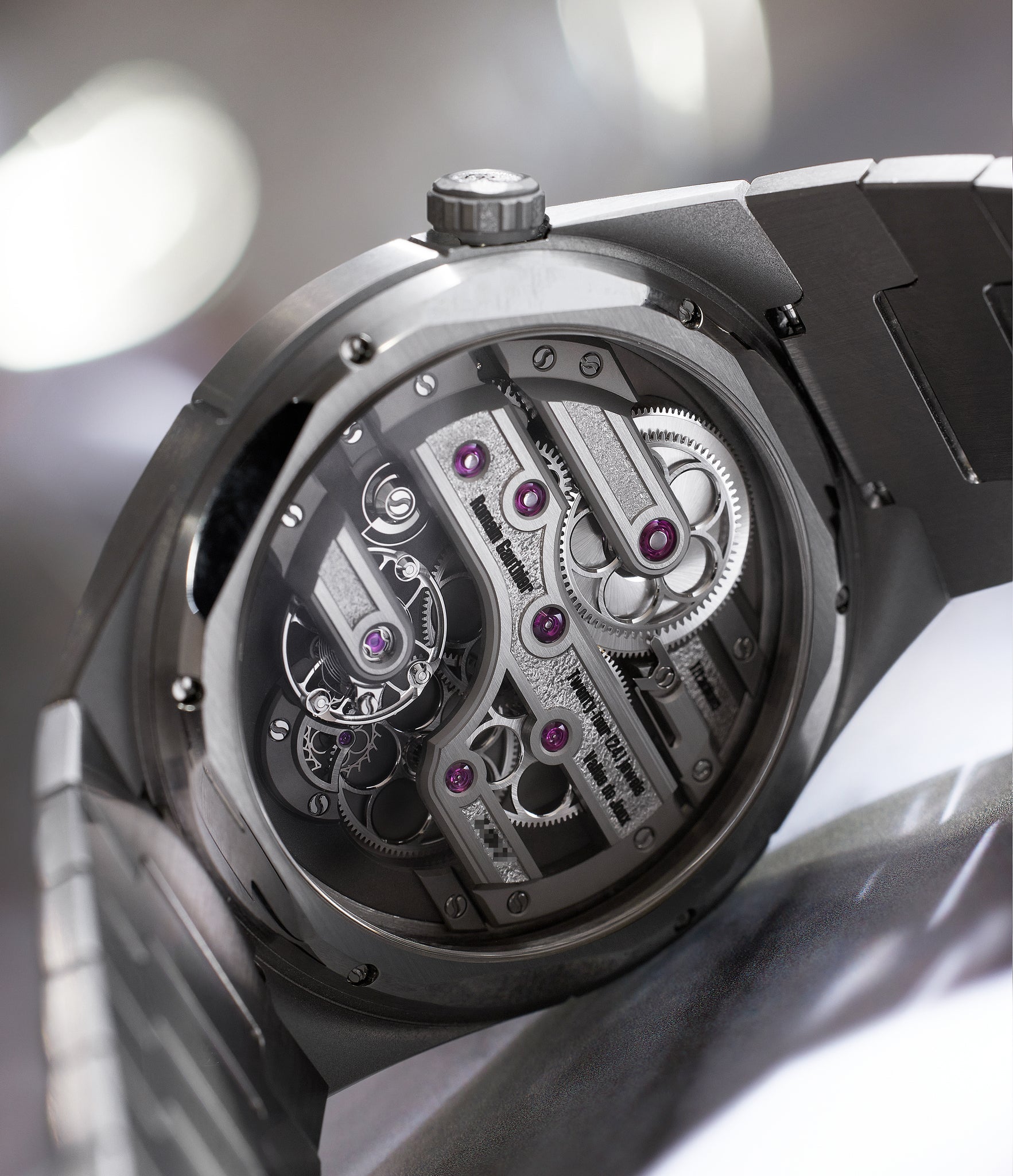caseback Romain Gauthier Continuum MON00580 Titanium preowned watch at A Collected Man London