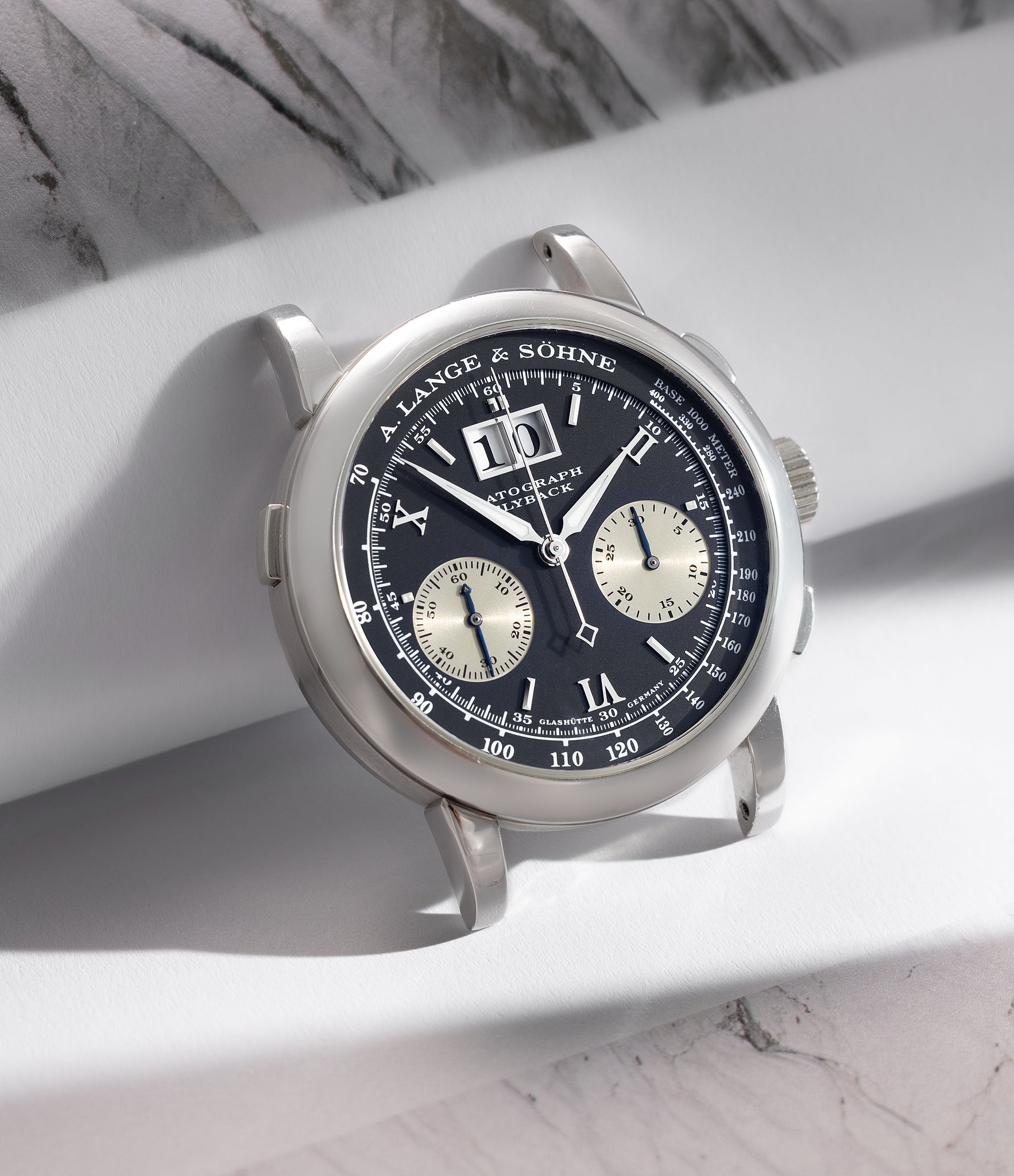 buy A. Lange & Söhne Datograph 403.035 Platinum preowned watch at A Collected Man London