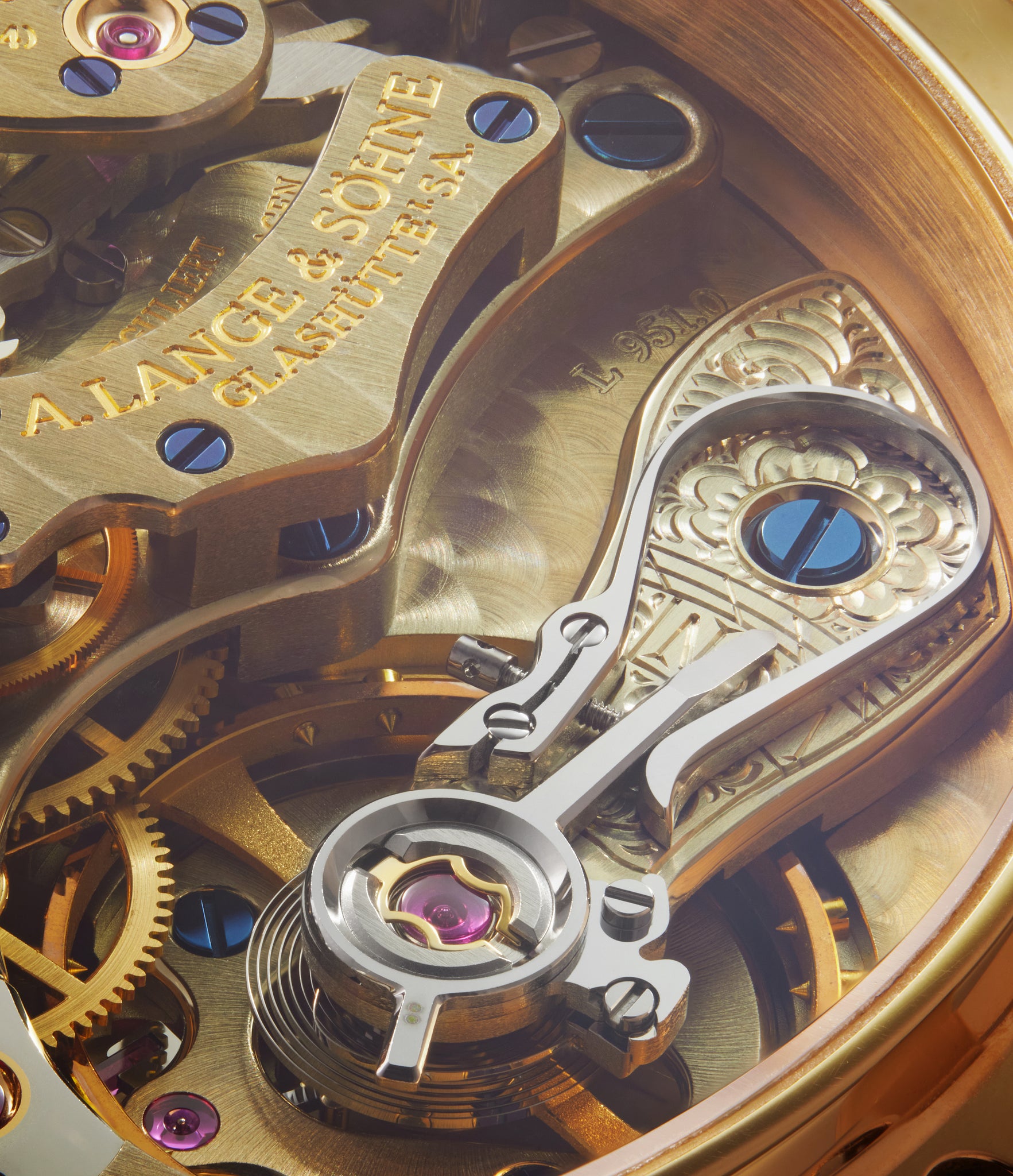 caseback A. Lange & Söhne 1815 Chronograph  Rose Gold preowned watch at A Collected Man London