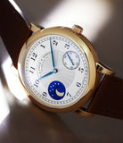 1815 Homage to F.A. Lange Moonphase in Honey Gold 212.050 212.050 A. Lange & Söhne Yellow Gold preowned watch at A Collected Man London