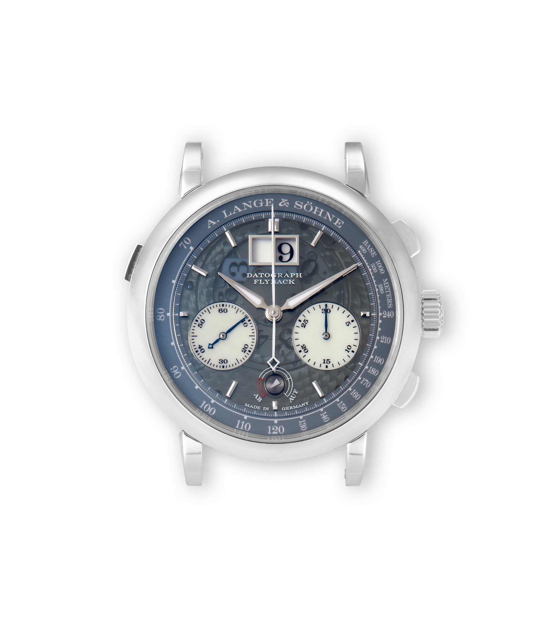 buy A. Lange & Söhne Datograph Up/Down Lumen 405.034 Platinum preowned watch at A Collected Man London