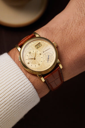 selling A. Lange & Söhne Lange 1 112.021 Yellow Gold preowned watch at A Collected Man London