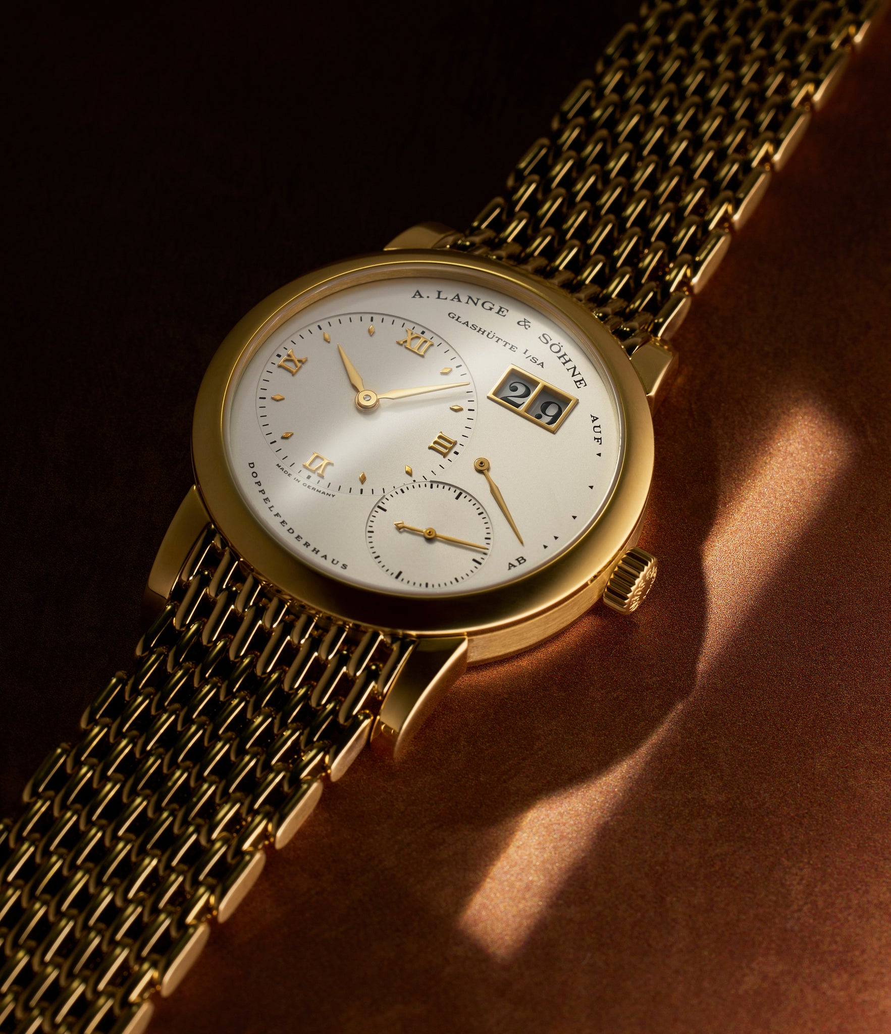 rare A. Lange & Söhne Lange 1 151.021 Yellow Gold preowned watch at A Collected Man London