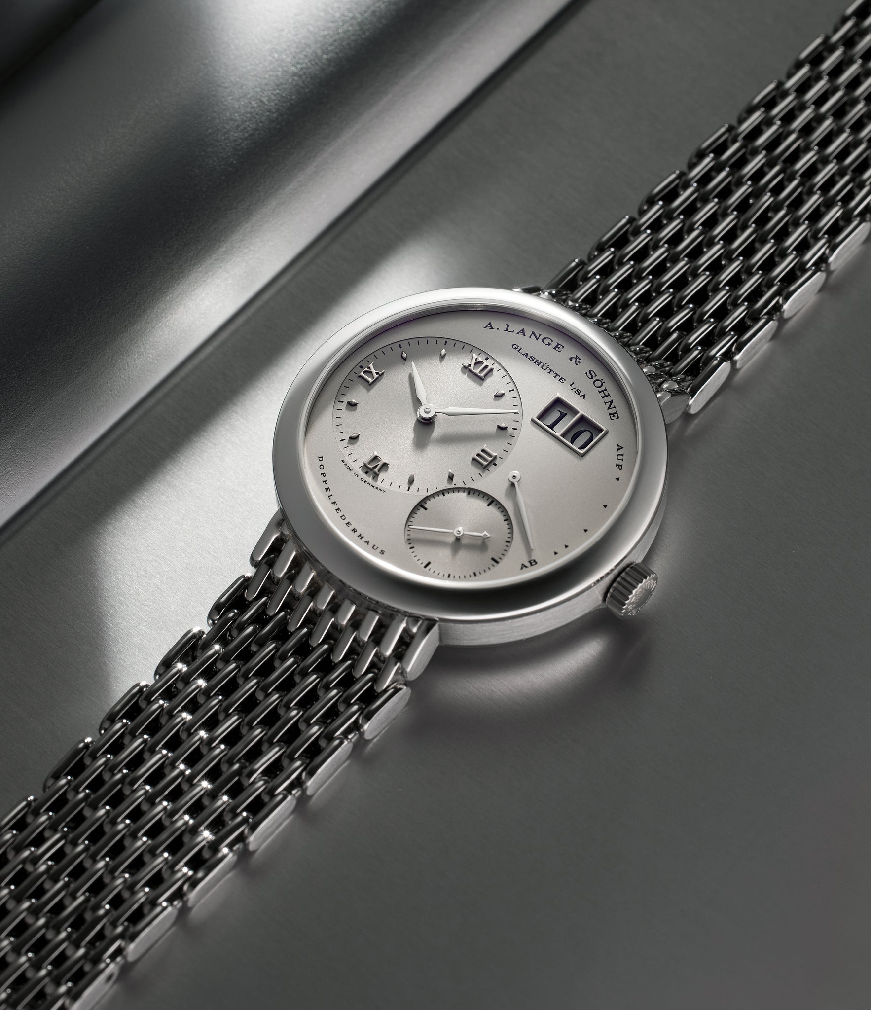rare A. Lange & Söhne Lange 1 151.025 Platinum preowned watch at A Collected Man London