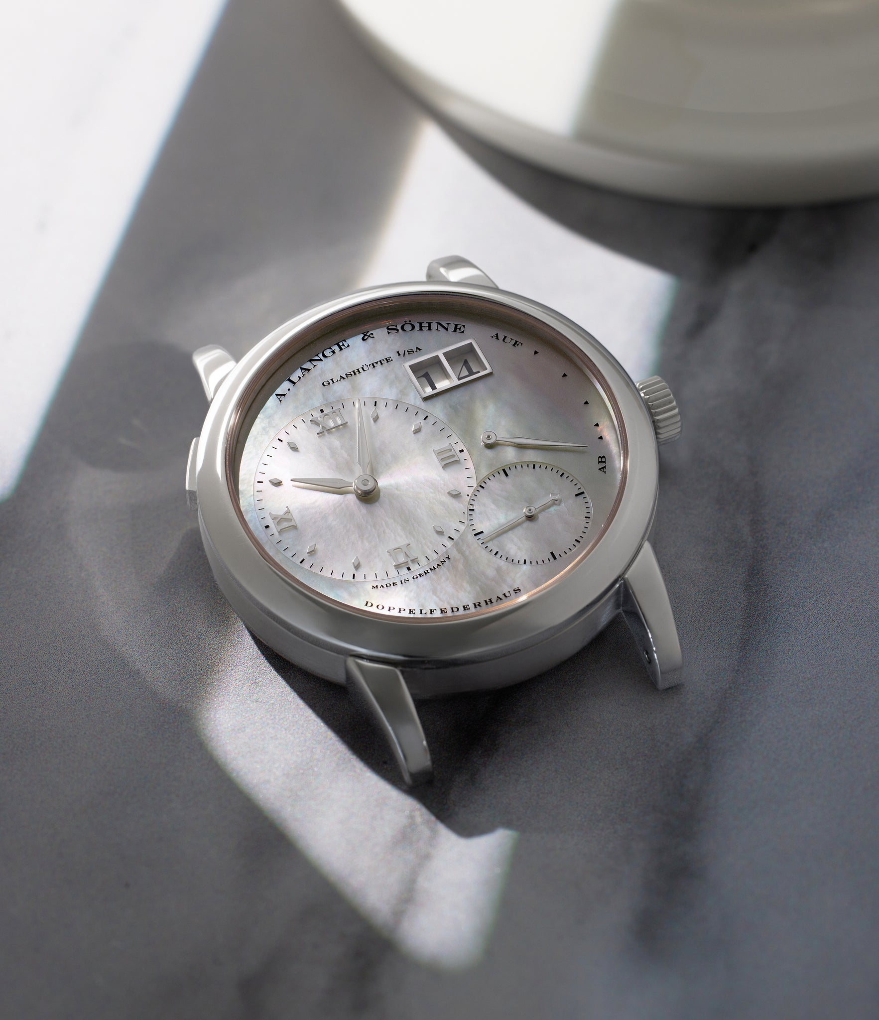 selling A. Lange & Söhne Lange 1 Soirée 110.029 White Gold preowned watch at A Collected Man London