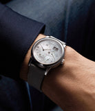 on the wrist A. Lange & Söhne Lange 1 Soirée 110.029 White Gold preowned watch at A Collected Man London