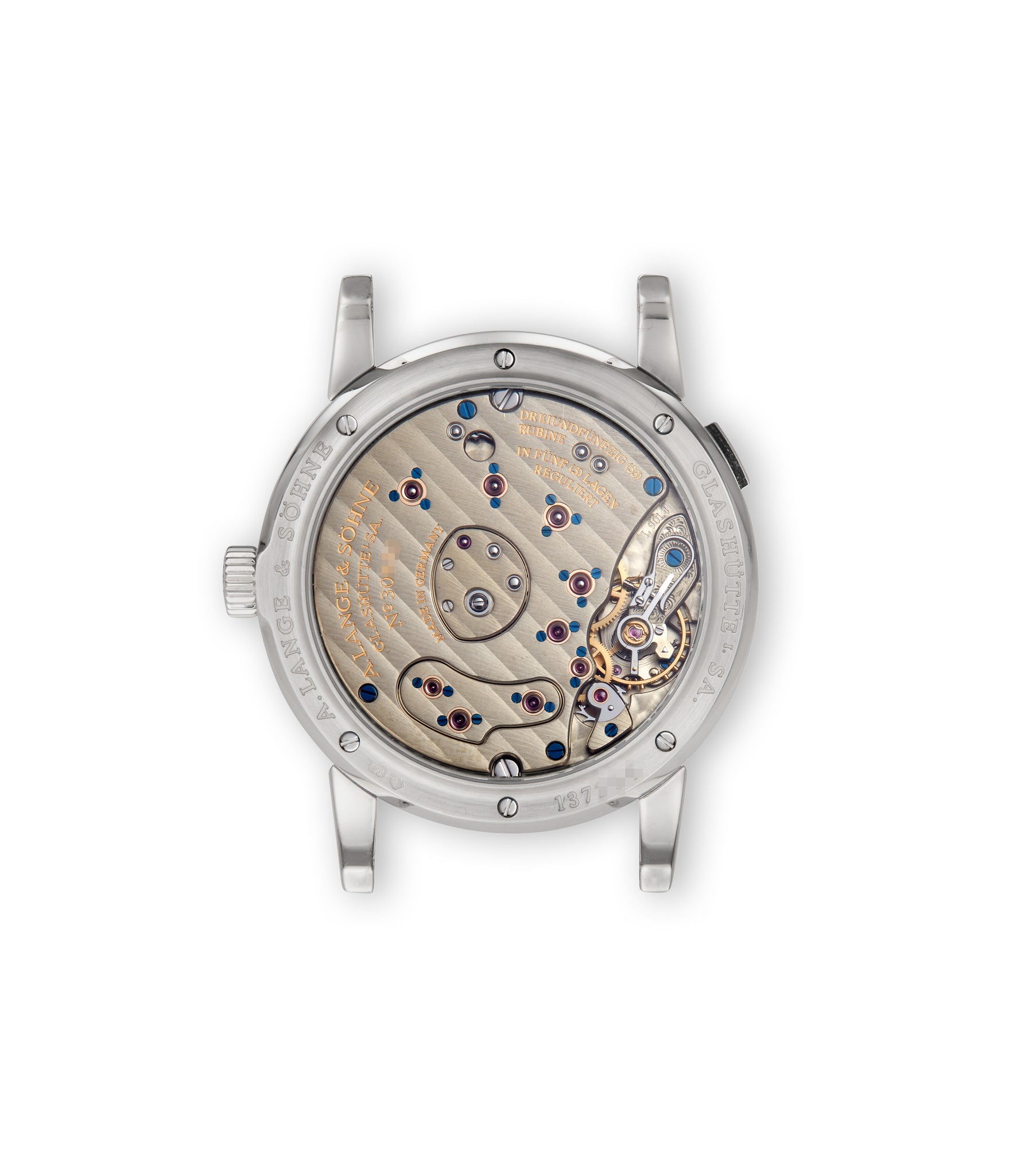 caseback A. Lange & Söhne Lange 1 Soirée 110.029 White Gold preowned watch at A Collected Man London