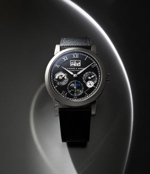 rare A. Lange & Söhne Langematik Perpetual 310.026 E White Gold preowned watch at A Collected Man London