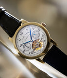 rare A. Lange & Söhne Pour le Mérite  701.001 Yellow Gold preowned watch at A Collected Man London