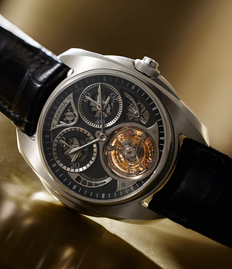 Tourbillon Chronographe Monopoussoir | AK-01 | Stainless Steel