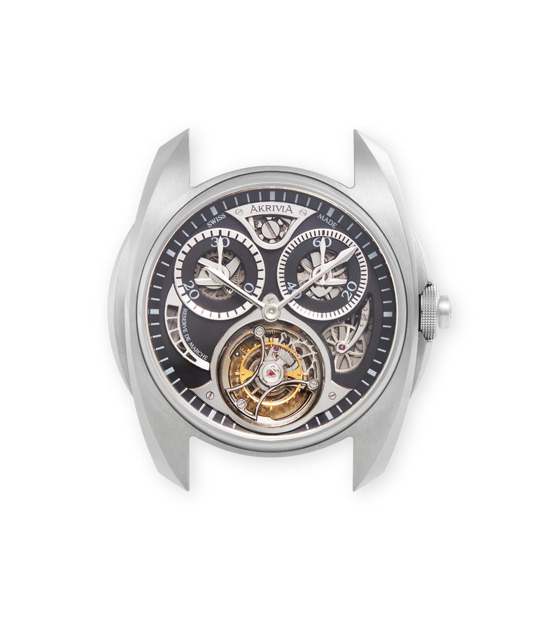 Tourbillon Chronographe Monopoussoir | AK-01 | Stainless Steel